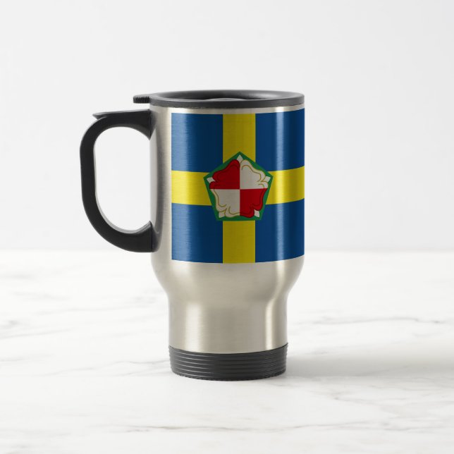 Flagge von Pembrokeshire Travel Mug Reisebecher (Links)