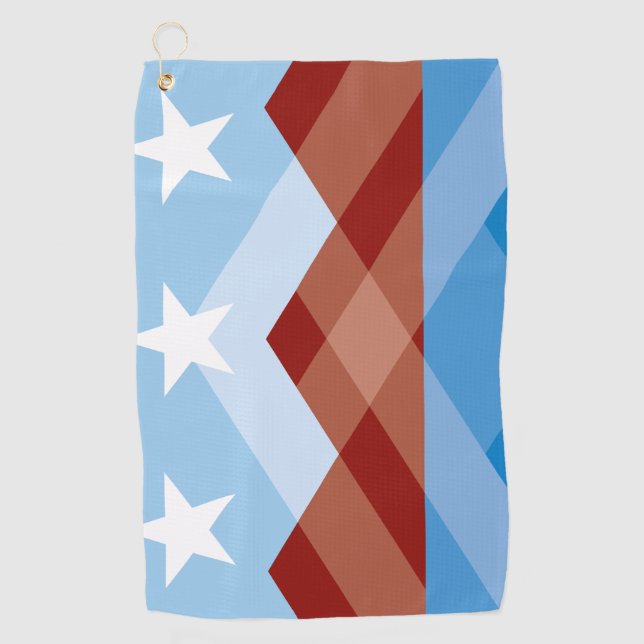 Flagge von Peoria, Arizona Golfhandtuch (Vorderseite)