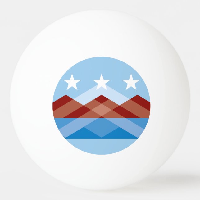 Flagge von Peoria, Arizona Tischtennisball (Vorderseite)