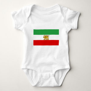 Flagge von Persien/von Iran (1964-1980) Baby Strampler