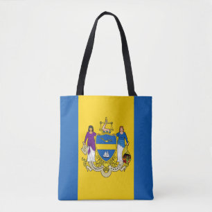 Flagge von Philadelphia, Pennsylvania Tote Bag Tasche