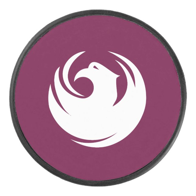 Flagge von Phoenix, Arizona Eishockey Puck (Vorderseite)