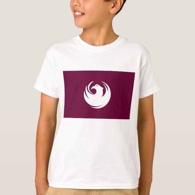 Flagge von Phoenix Stadt Arizona T-Shirt (Vorderseite)