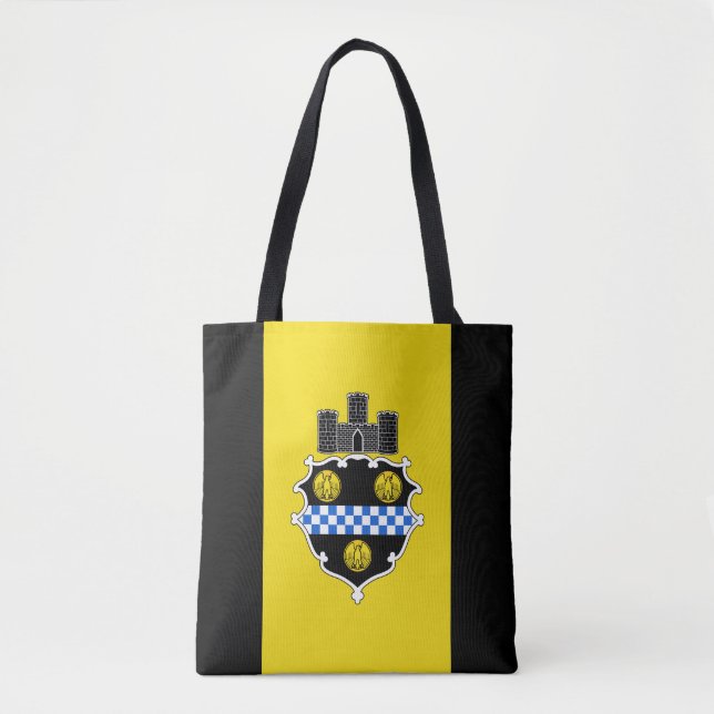 Flagge von Pittsburgh, Pennsylvania Tote Bag Tasche (Vorderseite)