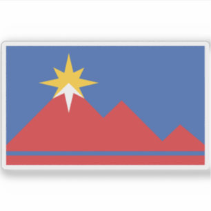 Flagge von Pocatello, Idaho Aufkleber