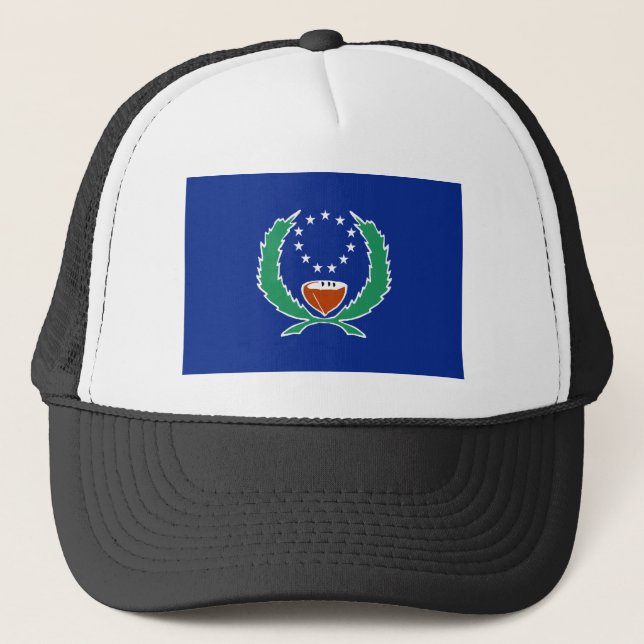 Flagge von Pohnpei Truckerkappe (Vorderseite)