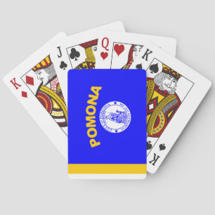Flagge von Pomona (Kalifornien) Spielkarten