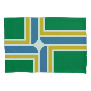 Flagge von Portland, Fall Oregon Pillow Kissenbezug