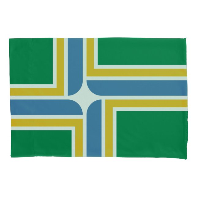 Flagge von Portland, Fall Oregon Pillow Kissenbezug (Vorderseite)