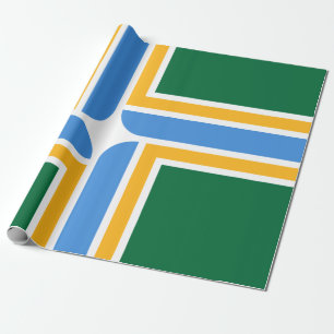 Flagge von Portland (Oregon) Geschenkpapier