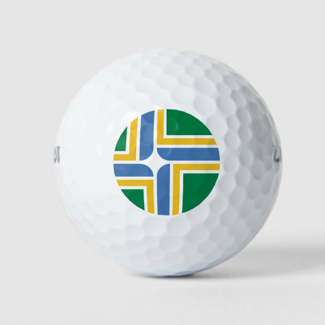 Flagge von Portland, Oregon Golf Balls Golfball (Vorderseite)