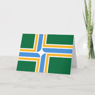 Flagge von Portland (Oregon) Karte