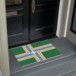 Flagge von Portland (Oregon, US-Stadt) Fußmatte