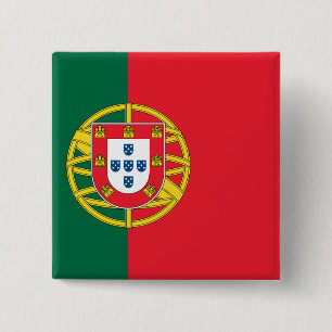 Flagge von Portugal Button