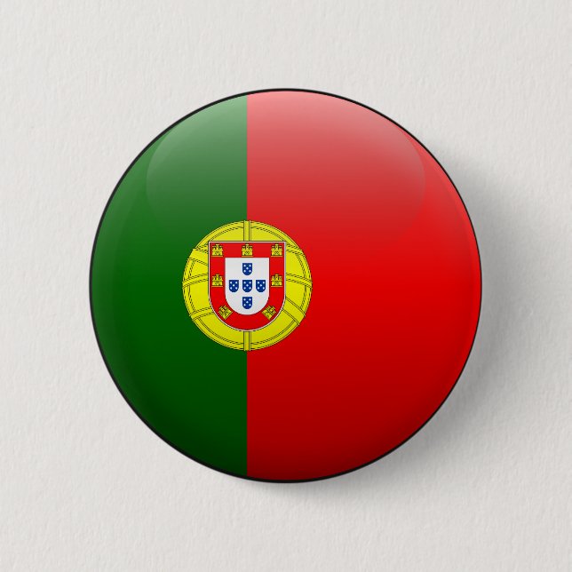 Flagge von Portugal Button (Vorderseite)