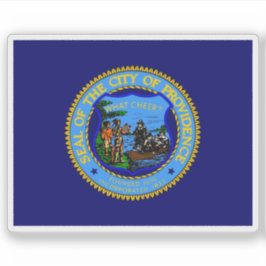 Flagge von Providence, Rhode Island, USA Aufkleber