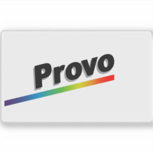 Flagge von Provo, Utah (1989-2015) Aufkleber
