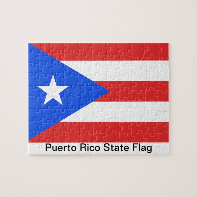 Flagge von Puerto Rico (Horizontal)