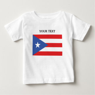 Flagge von Puerto Rico Baby T-shirt
