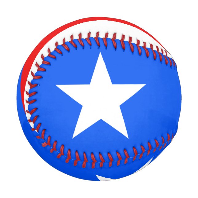 Flagge von Puerto Rico Baseball (Vorderseite Links)