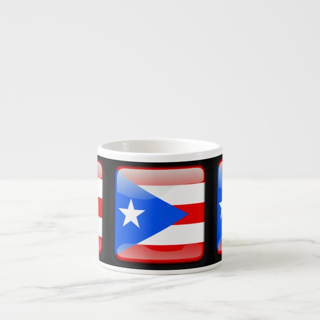 Flagge von Puerto Rico Espressotasse (Vorderseite)