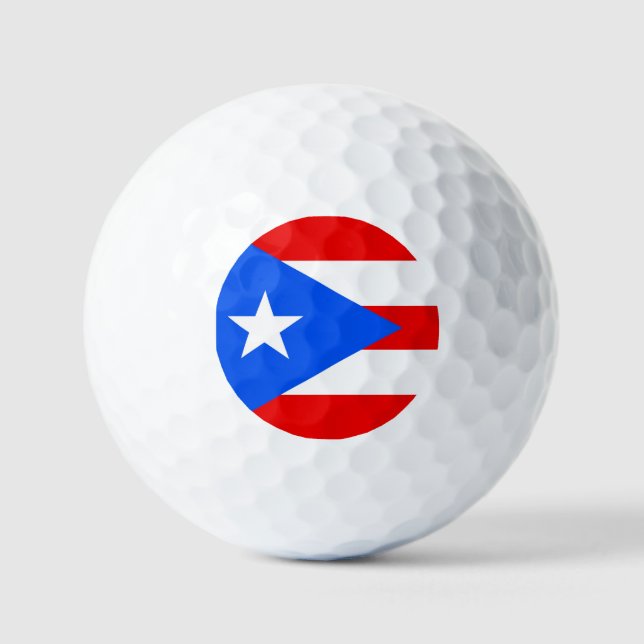 Flagge von Puerto Rico  Golfball (Vorderseite)