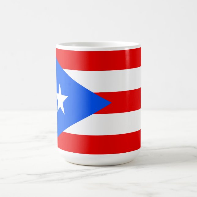Flagge von Puerto Rico Kaffeetasse (Mittel)
