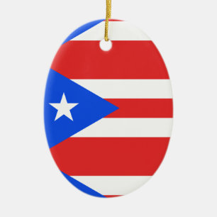 Flagge von Puerto Rico Keramik Ornament