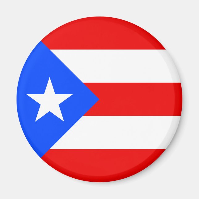 Flagge von Puerto Rico Magnet (Vorne)