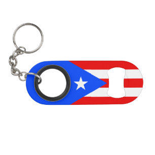 Flagge von Puerto Rico Mini Flaschenöffner