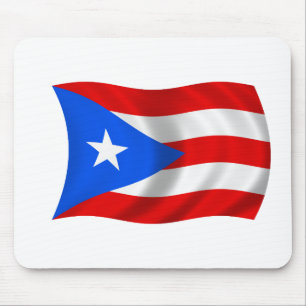 Flagge von Puerto Rico Mousepad