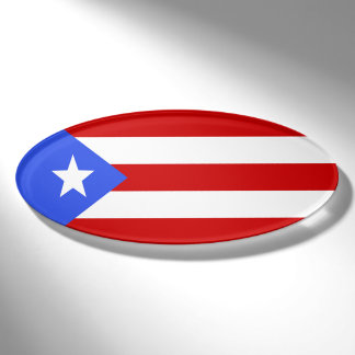 Flagge von Puerto Rico Namenschild