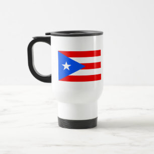 Flagge von Puerto Rico Reisebecher
