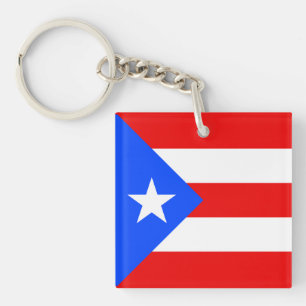 Flagge von Puerto Rico Schlüsselanhänger