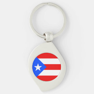 Flagge von Puerto Rico Schlüsselanhänger