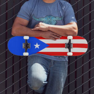 Flagge von Puerto Rico Skateboard
