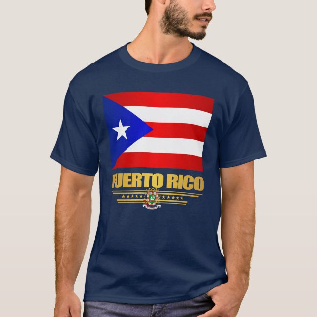 Flagge von Puerto Rico T-Shirt (Vorderseite)
