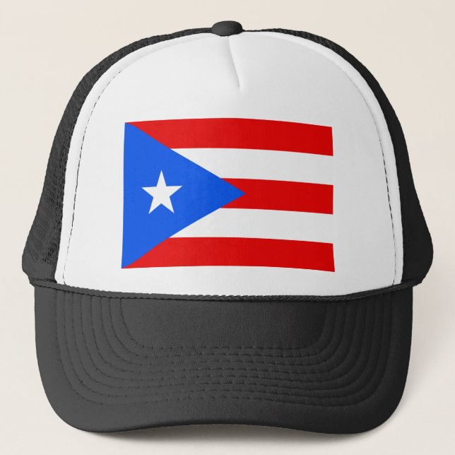 Flagge von Puerto Rico Truckerkappe (Vorderseite)