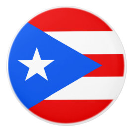 Flagge von Puerto- Ricogriff Keramikknauf