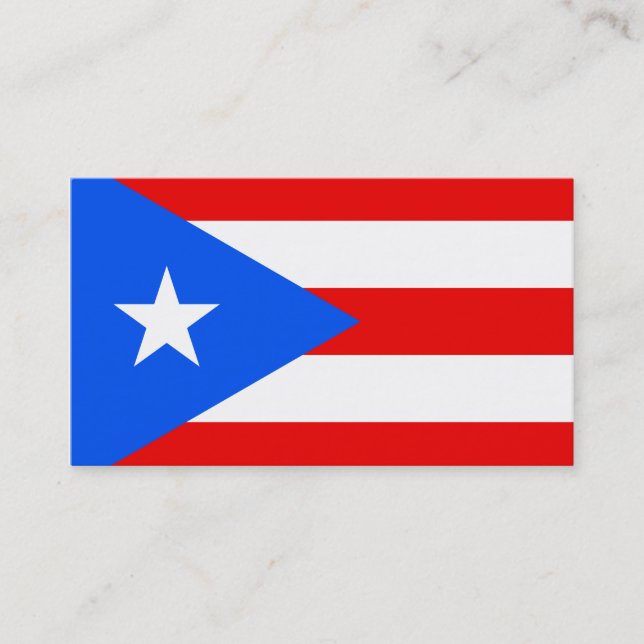 Flagge von Puerto- RicoVisitenkarten Visitenkarte (Vorderseite)
