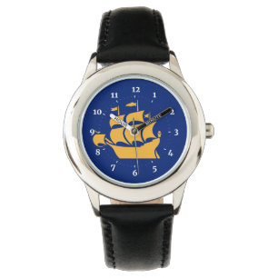 Flagge von Quebec City Watch Armbanduhr