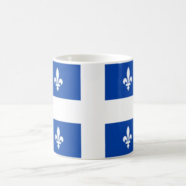 Flagge von Québec Kaffeetasse (Mittel)