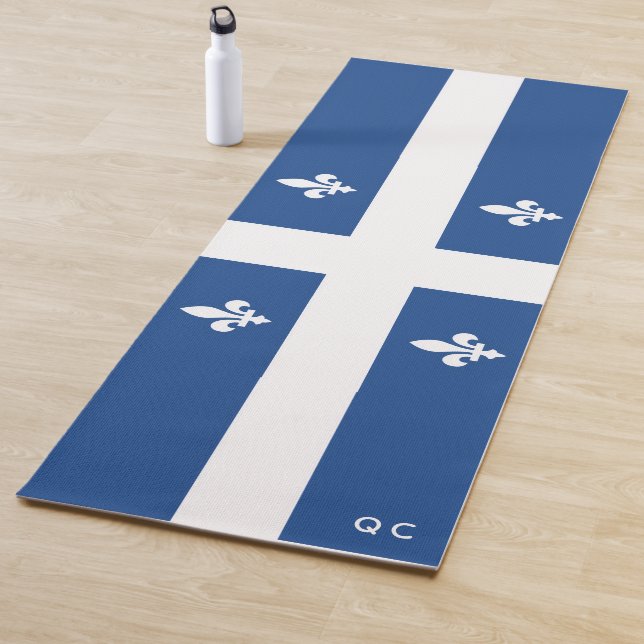 Flagge von Québec, Kanada Yogamatte (Beispiel)