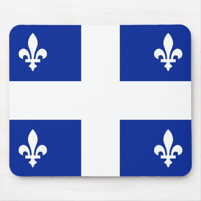 Flagge von Quebec Mousepad (Vorne)