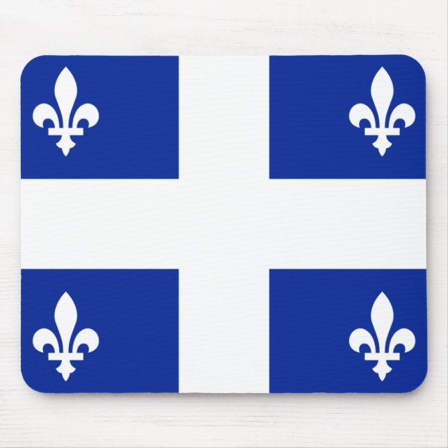 Flagge von Quebec Mousepad (Vorne)
