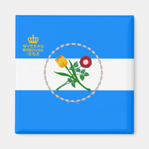 Flagge von Queens (Stadtbezirk von New York) Magnet