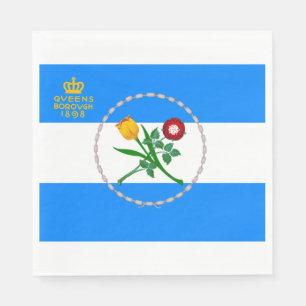 Flagge von Queens (Stadtbezirk von New York) Serviette