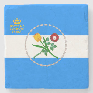 Flagge von Queens (Stadtbezirk von New York) Steinuntersetzer