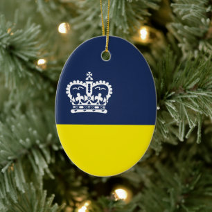 Flagge von Regina, Saskatchewan Keramik Ornament