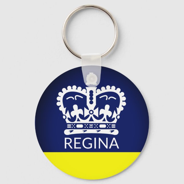 Flagge von Regina, Saskatchewan Schlüsselanhänger (Vorderseite)